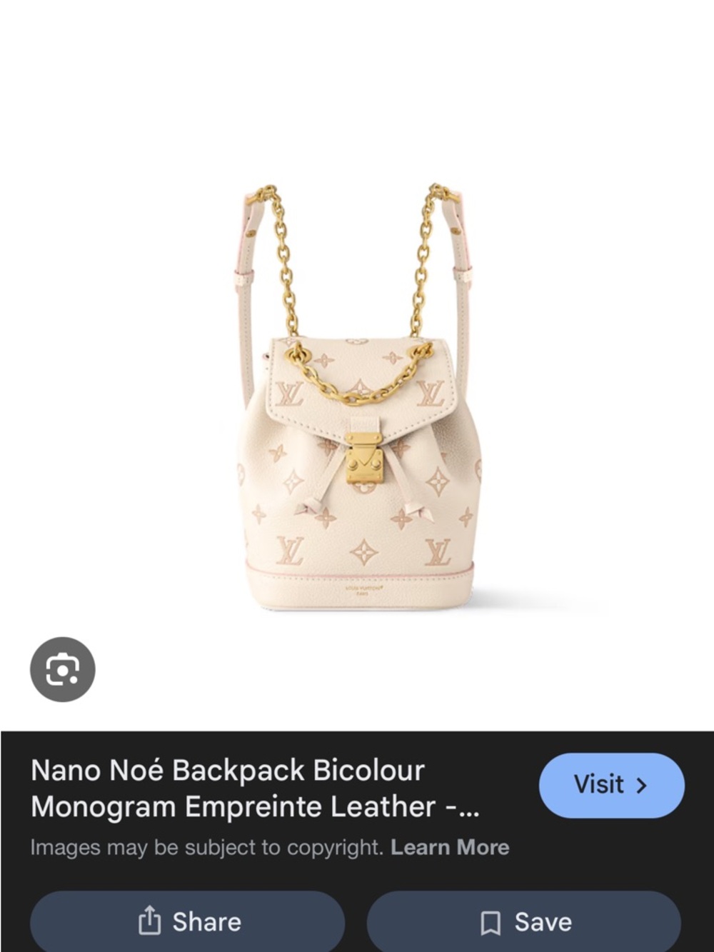 Louis Vuitton Cream/Pink Nano Neo BPM backpack mini - Picture 15 of 16